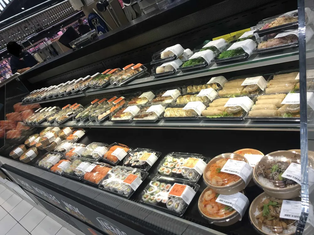 Kiosque plats asiatiques